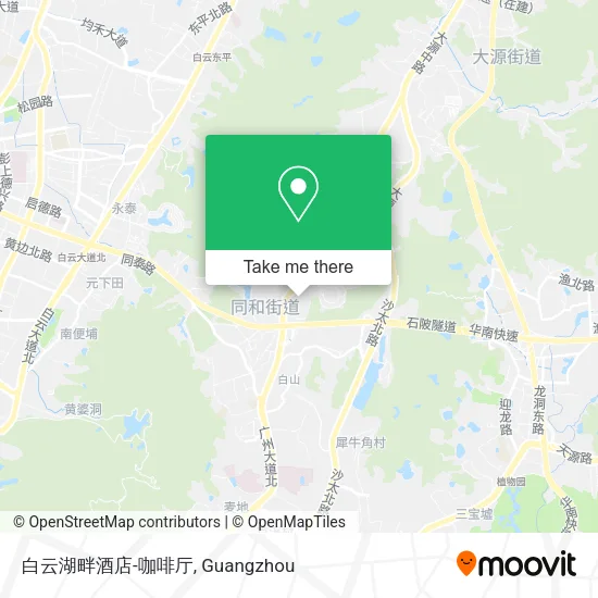 白云湖畔酒店-咖啡厅 map