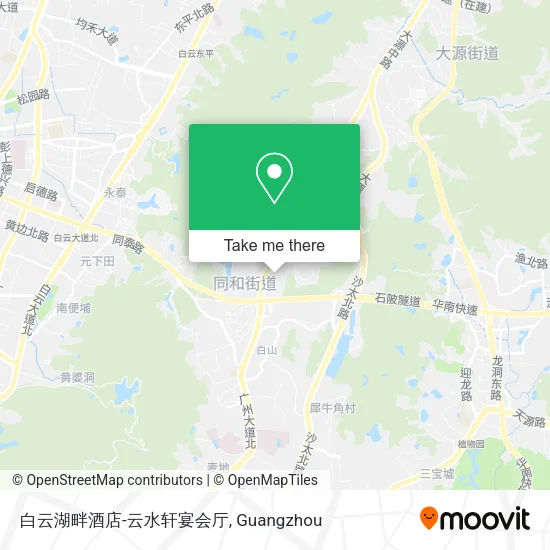 白云湖畔酒店-云水轩宴会厅 map