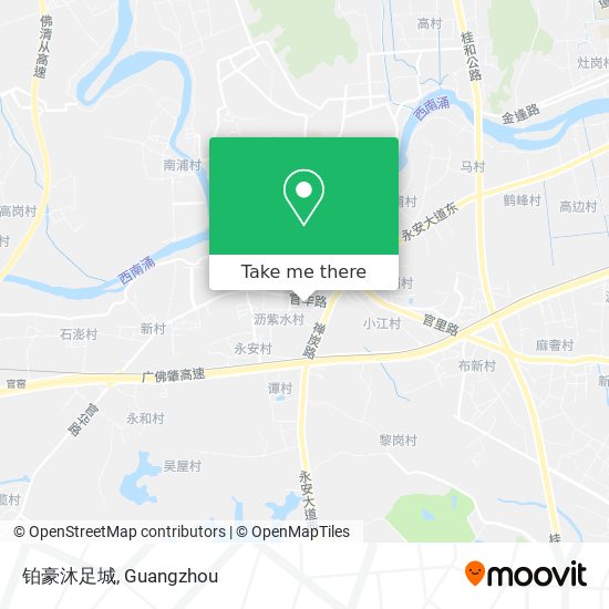 铂豪沐足城 map