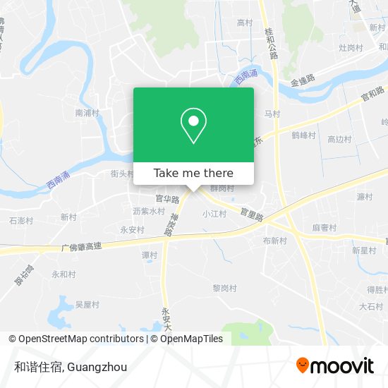 和谐住宿 map