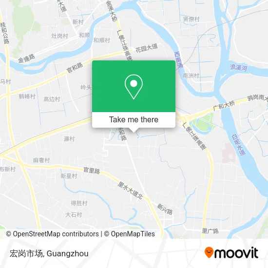 宏岗市场 map