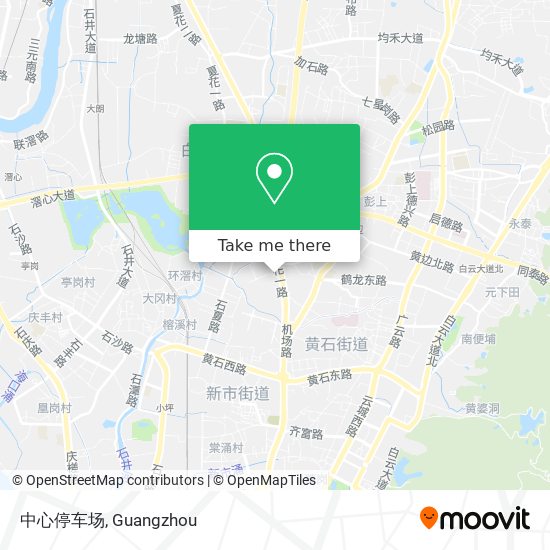 中心停车场 map