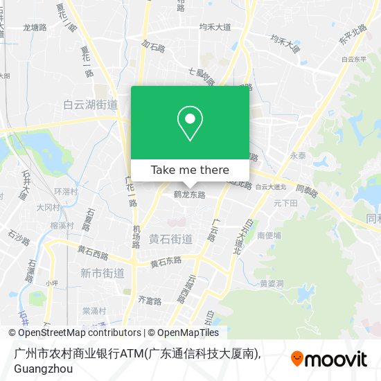 广州市农村商业银行ATM(广东通信科技大厦南) map