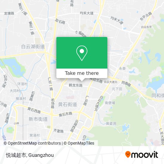 悦城超市 map
