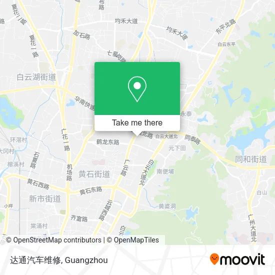 达通汽车维修 map