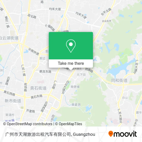 广州市天湖旅游出租汽车有限公司 map