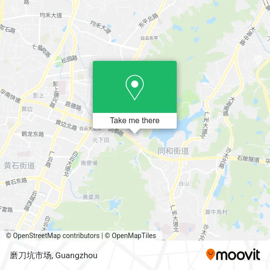 磨刀坑市场 map