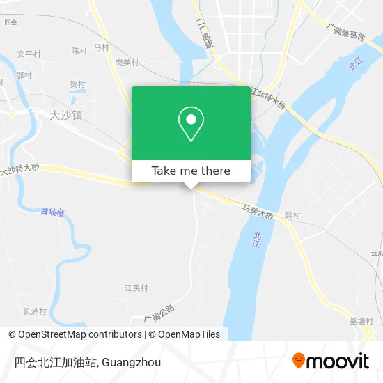 四会北江加油站 map