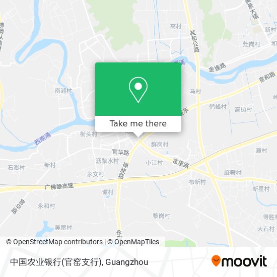中国农业银行(官窑支行) map