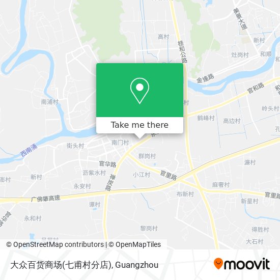 大众百货商场(七甫村分店) map