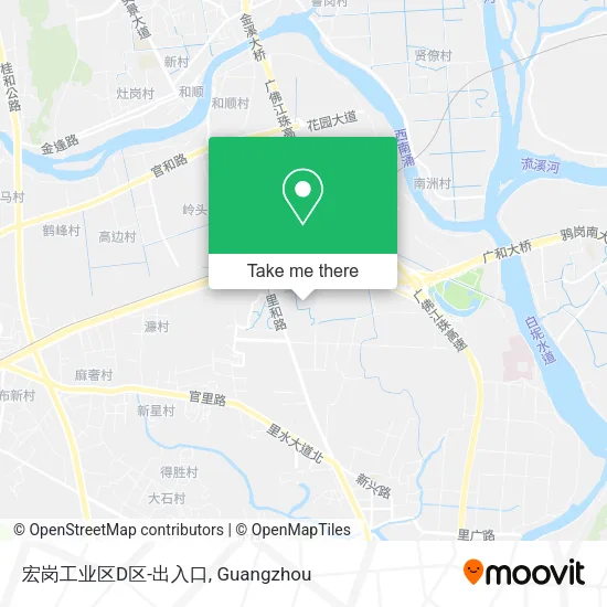 宏岗工业区D区-出入口 map