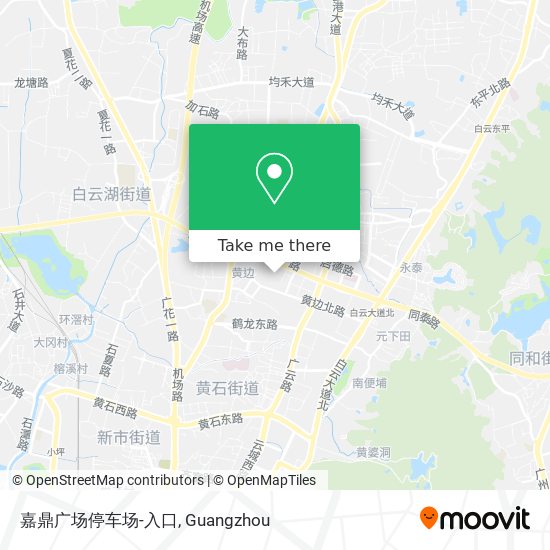 嘉鼎广场停车场-入口 map