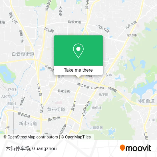 六街停车场 map