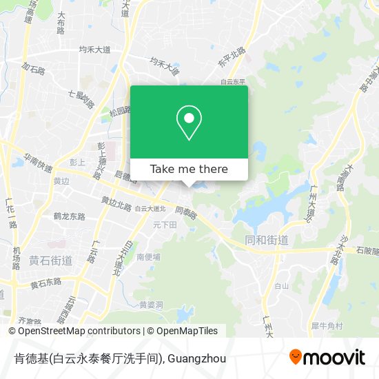 肯德基(白云永泰餐厅洗手间) map