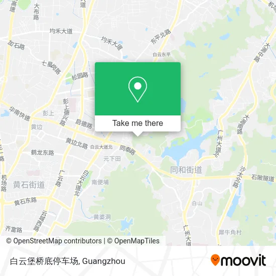 白云堡桥底停车场 map
