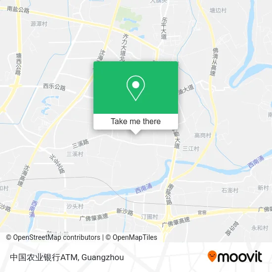 中国农业银行ATM map