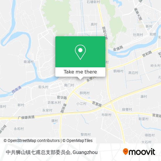 中共狮山镇七甫总支部委员会 map