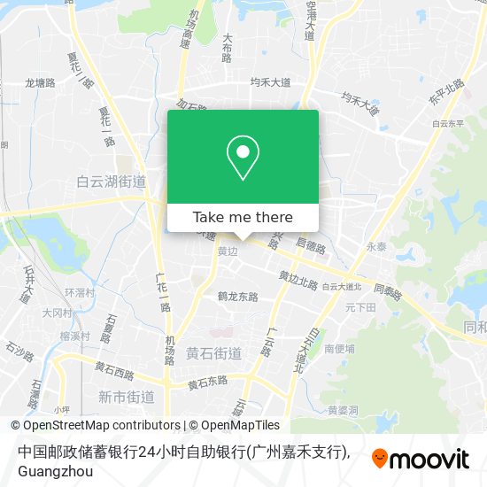 中国邮政储蓄银行24小时自助银行(广州嘉禾支行) map