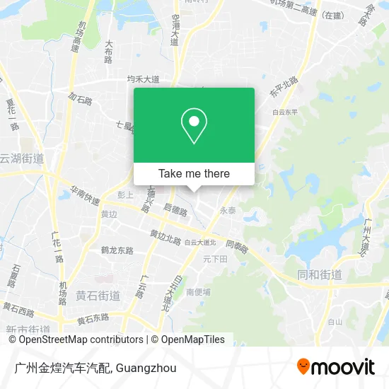 广州金煌汽车汽配 map