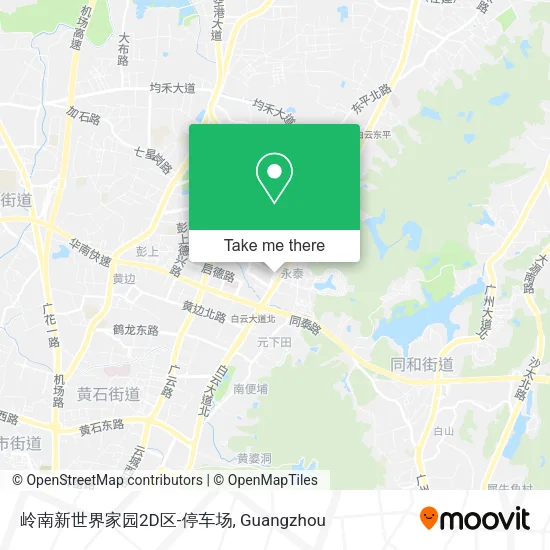 岭南新世界家园2D区-停车场 map