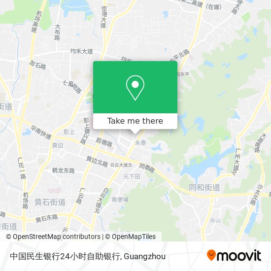 中国民生银行24小时自助银行 map