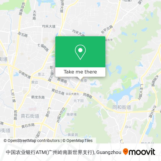 中国农业银行ATM(广州岭南新世界支行) map