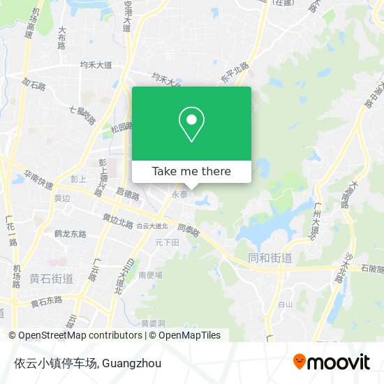 依云小镇停车场 map