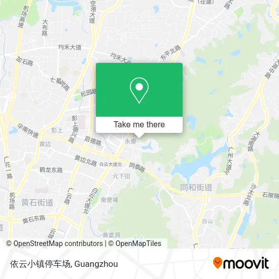 依云小镇停车场 map
