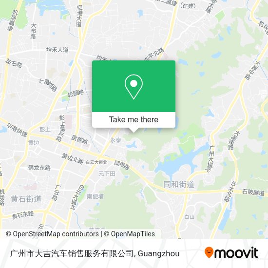 广州市大吉汽车销售服务有限公司 map