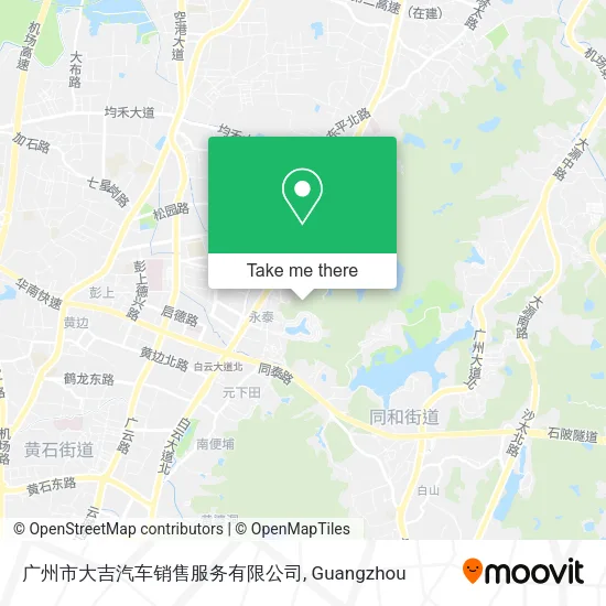 广州市大吉汽车销售服务有限公司 map