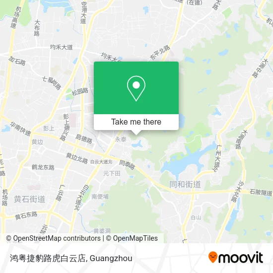 鸿粤捷豹路虎白云店 map