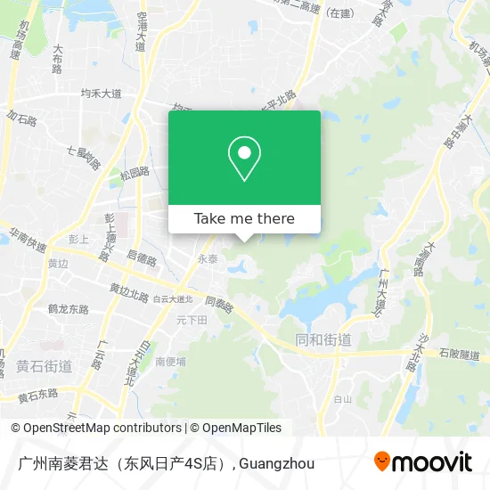 广州南菱君达（东风日产4S店） map
