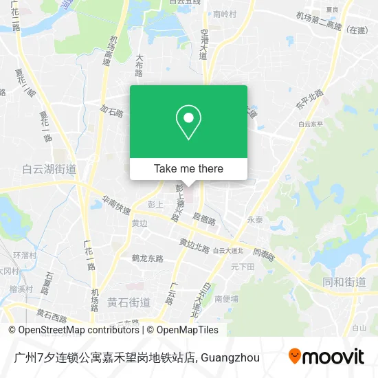 广州7夕连锁公寓嘉禾望岗地铁站店 map