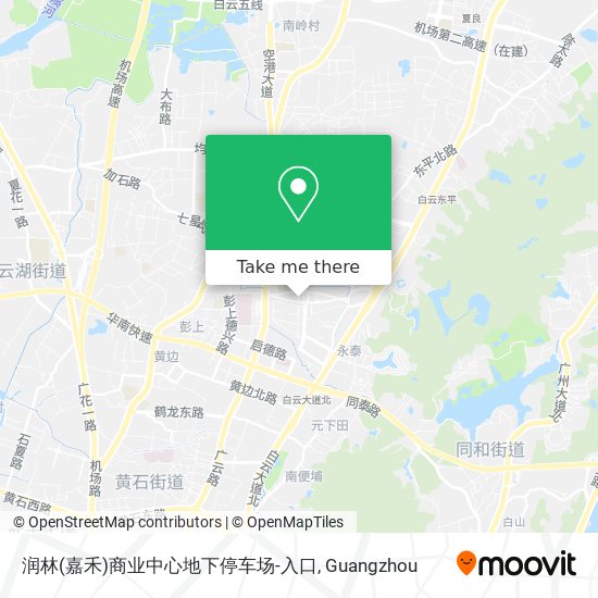 润林(嘉禾)商业中心地下停车场-入口 map