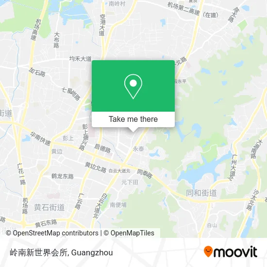 岭南新世界会所 map