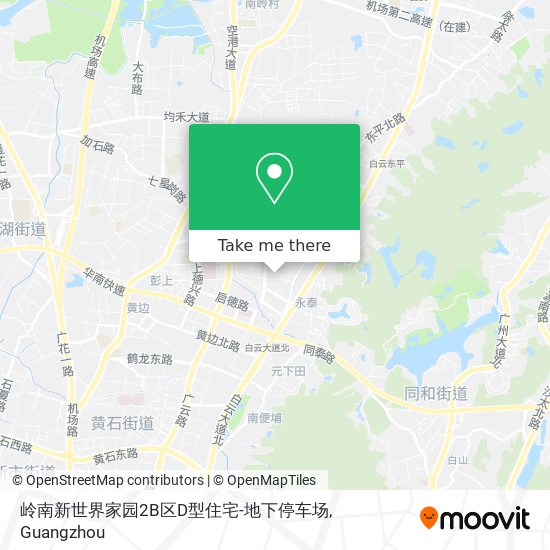 岭南新世界家园2B区D型住宅-地下停车场 map