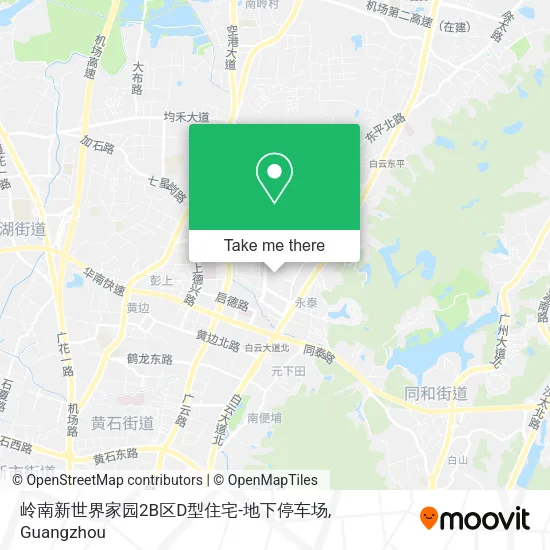 岭南新世界家园2B区D型住宅-地下停车场 map