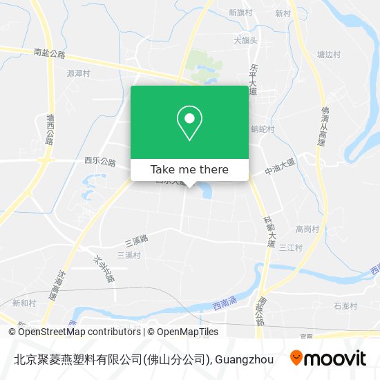 北京聚菱燕塑料有限公司(佛山分公司) map