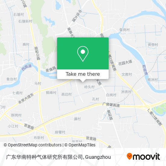 广东华南特种气体研究所有限公司 map