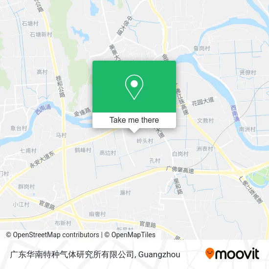 广东华南特种气体研究所有限公司 map
