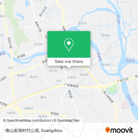 佛山南海时代公寓 map