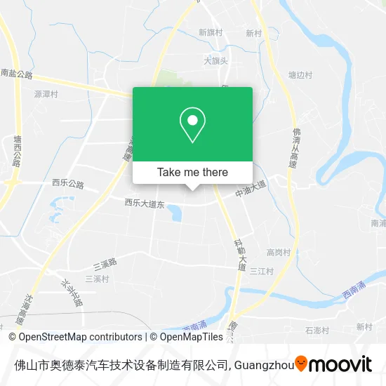 佛山市奥德泰汽车技术设备制造有限公司 map