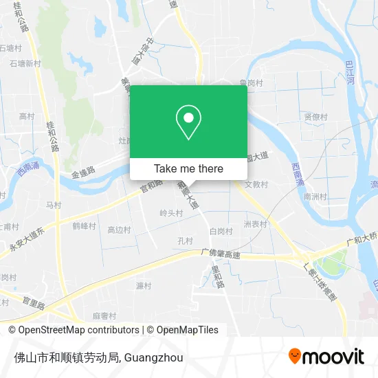 佛山市和顺镇劳动局 map