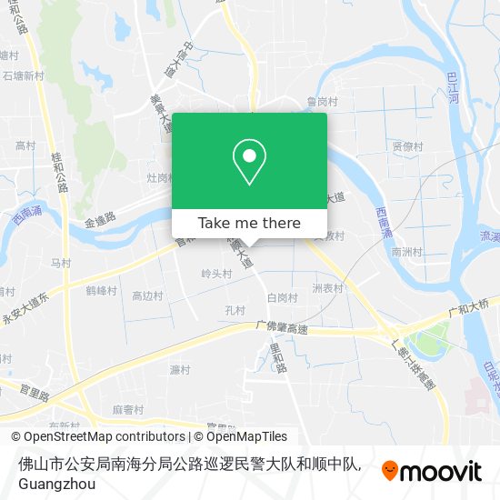 佛山市公安局南海分局公路巡逻民警大队和顺中队 map