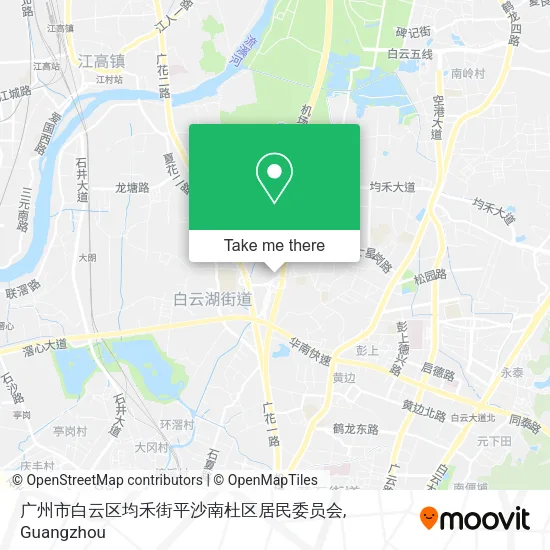 广州市白云区均禾街平沙南杜区居民委员会 map