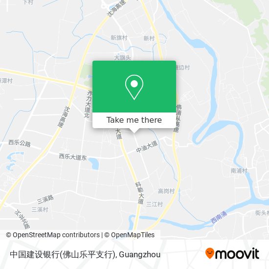 中国建设银行(佛山乐平支行) map