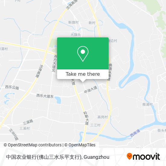中国农业银行(佛山三水乐平支行) map