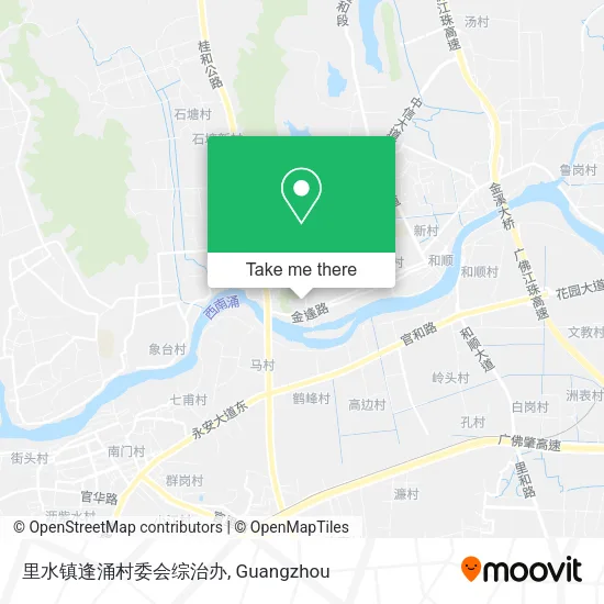 里水镇逢涌村委会综治办 map
