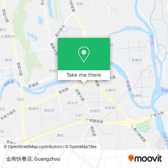 金阁快餐店 map