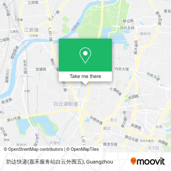 韵达快递(嘉禾服务站白云外围五) map